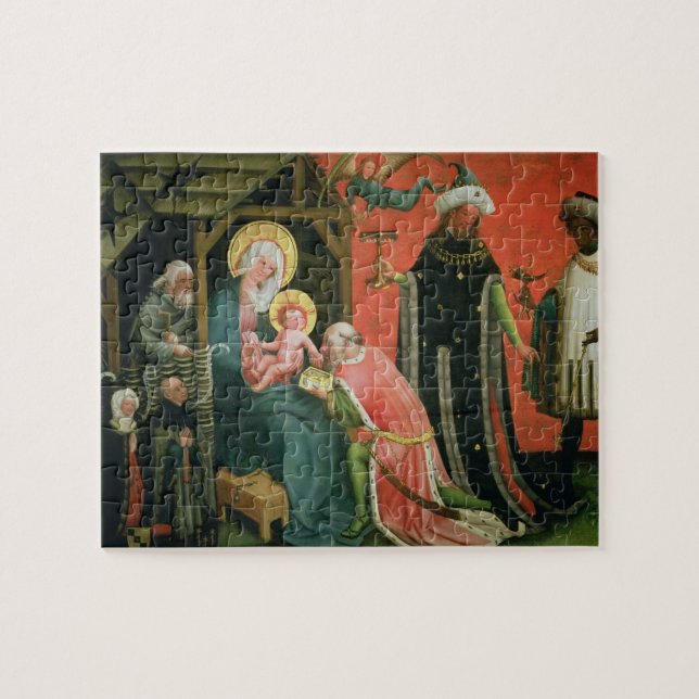 The Adoration of the Magi (oil on panel) Jigsaw Puzzle (Horizontal)