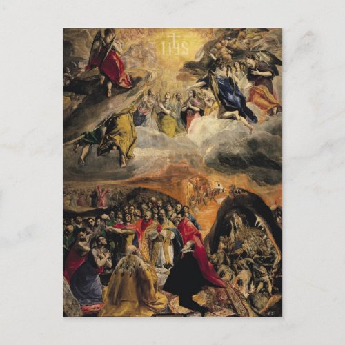 The Adoration of the Name of Jesus c1578 Postcard