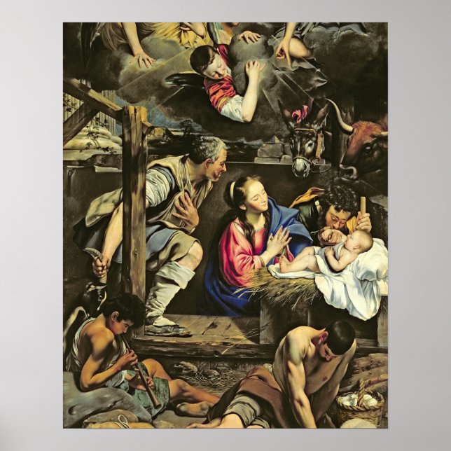 The Adoration of the Shepherds, 1612 (oil on canva Poster (Front)