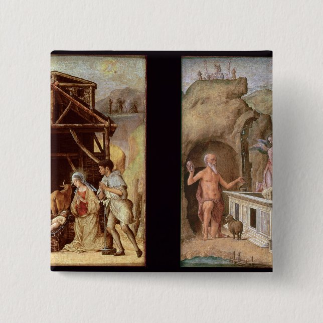 The Adoration of the Shepherds Button (Front)