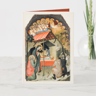 The Adoration of the Shepherds by Bartolo di Fredi Card