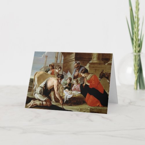 The Adoration of the Shepherds c1638 Card
