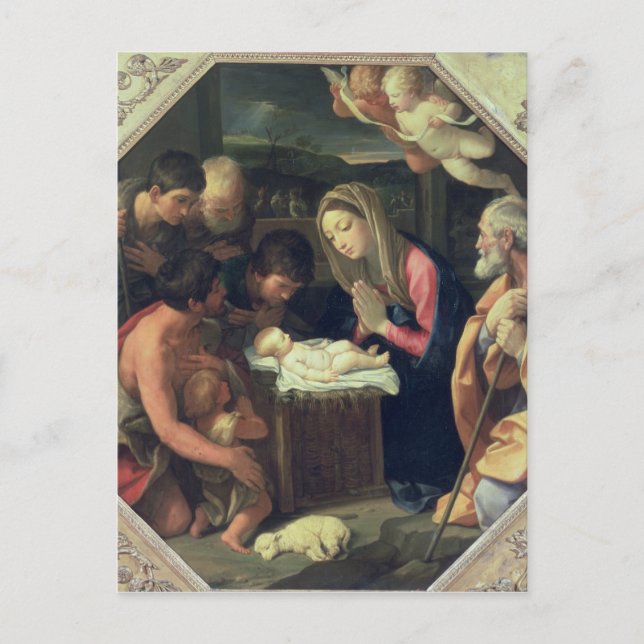 The Adoration of the Shepherds, c.1640-42 Postcard (Front)