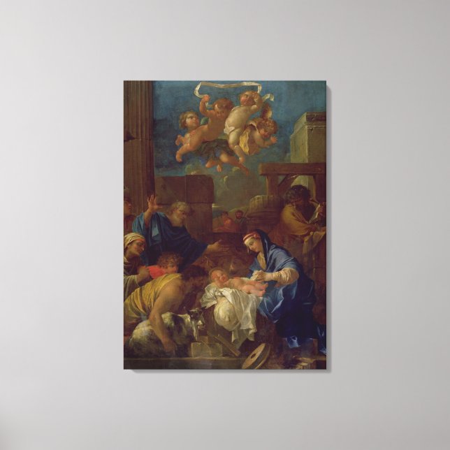 The Adoration of the Shepherds Canvas Print (Front)