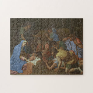 The Adoration of the Shepherds circa 1653 Jigsaw Puzzle
