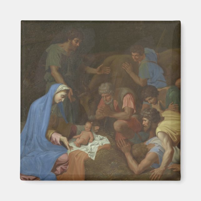 The Adoration of the Shepherds circa 1653 Magnet (Front)