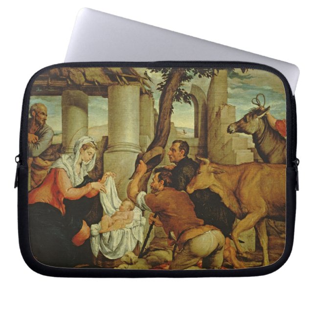 The Adoration of the Shepherds Laptop Sleeve (Front)