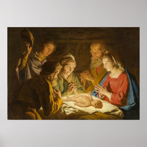 The Adoration of the Shepherds  Poster