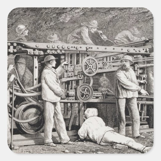 The Advanced Gallery on the French Side of the Mon Square Sticker (Front)