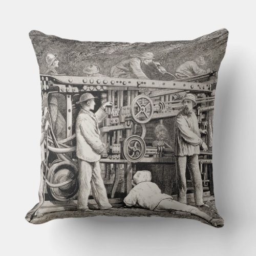 The Advanced Gallery on the French Side of the Mon Throw Pillow