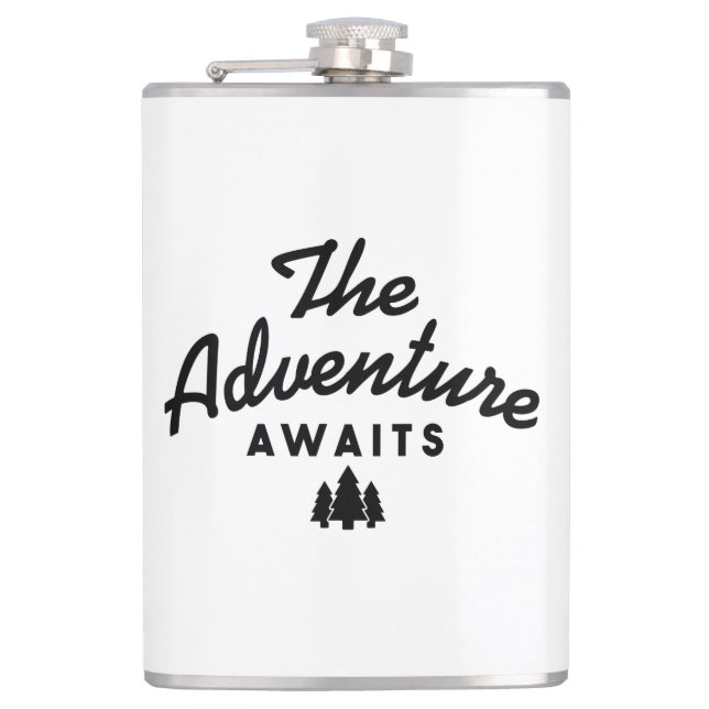 The Adventure Awaits Flask (Front)