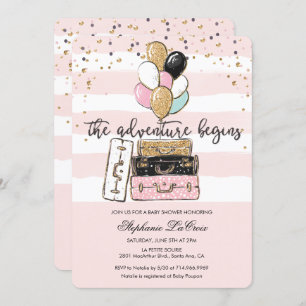 The Adventure Begins Baby Shower Invitation