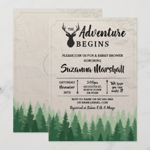 stag baby shower invitations zazzle