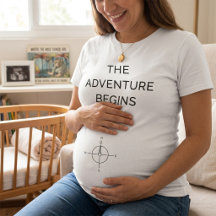 The Adventure Begins Cute New Baby Announcement 