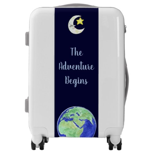 The Adventure Begins Earth and Moon Luggage