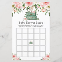 The Adventure Begins Floral Baby Shower Bingo Game