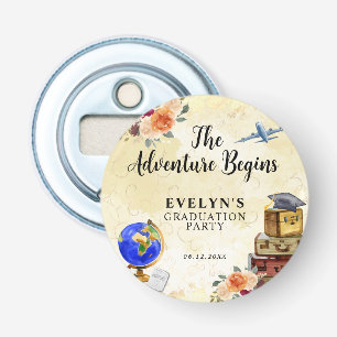 The Adventure Begins Graduation Favor Bottle Opener