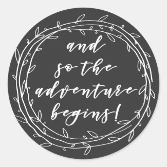 The adventure begins - Inspirational, script quote