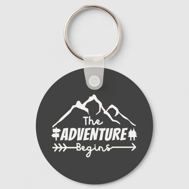 The Adventure Begins  Keychain (Front)