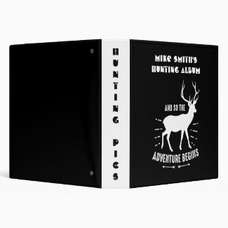 The Adventure Begins Personalized 3 Ring Binder