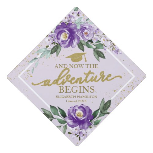 The Adventure Begins Purple Floral Bouquet