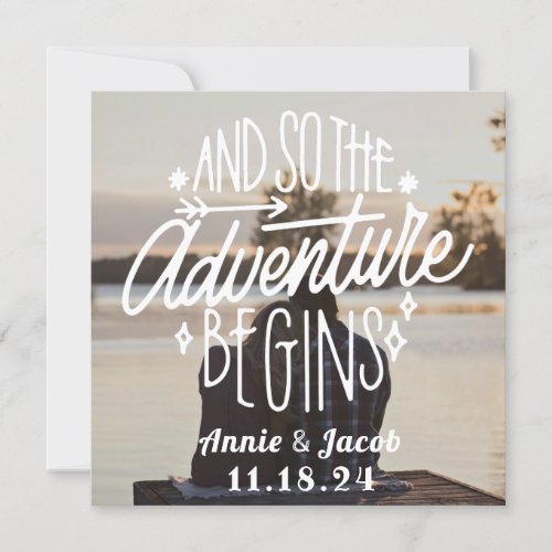 The Adventure Begins Save the Date Invitation