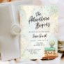 The Adventure Begins Travel Couples Baby Shower Invitation