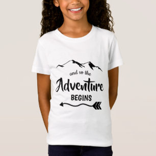 The Adventure Begins Trendy Custom T-Shirt