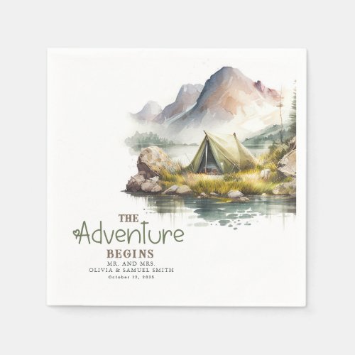 The Adventure Begins Wild Nature Themed Napkins