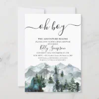 Shops wilderness baby shower invitations