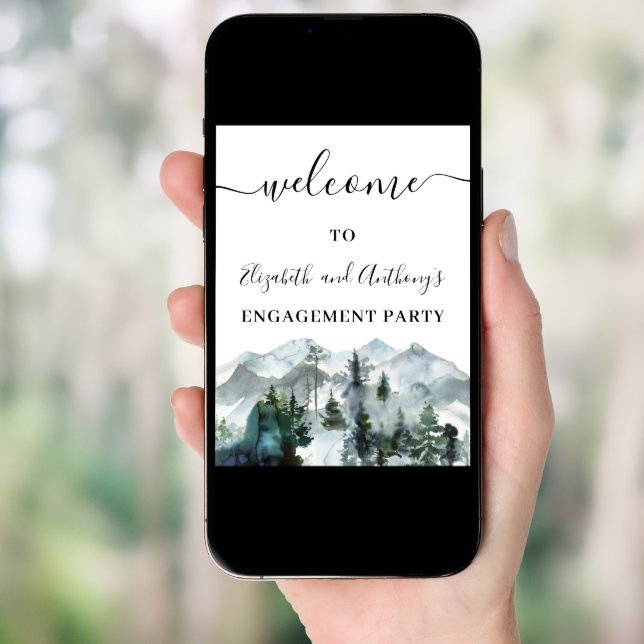The Adventure Begins Wilderness Engagement Welcome Poster (Front Digital)