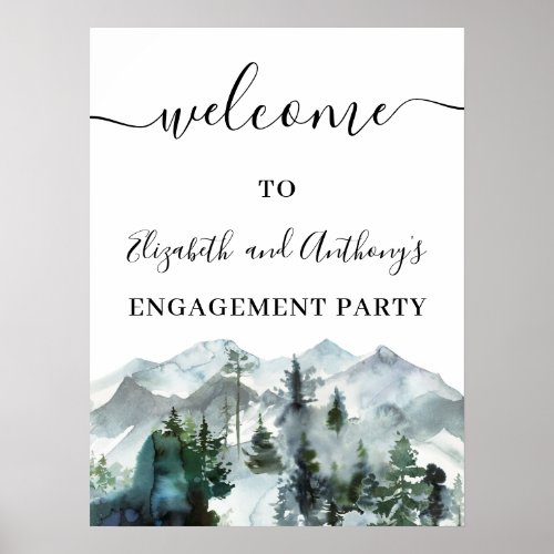 The Adventure Begins Wilderness Engagement Welcome Poster