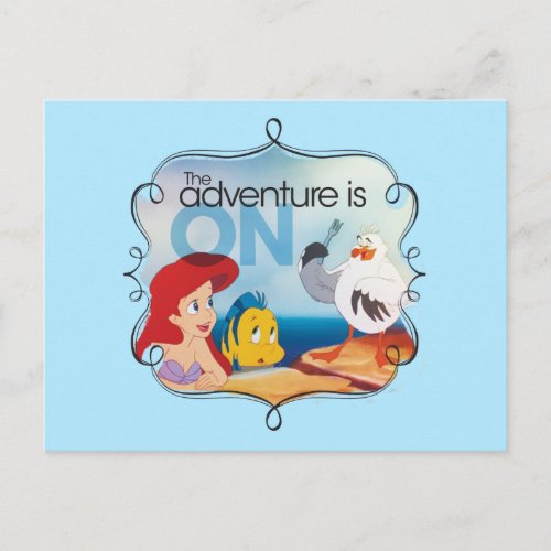 The Adventure Is On Postcard