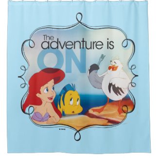 The Adventure Is On Shower Curtain