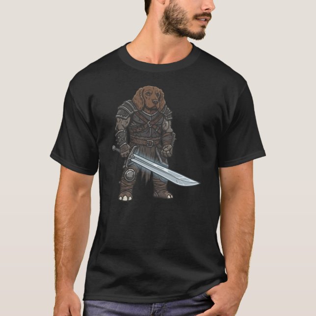 The adventure of American Water Spaniel gladiator T-Shirt (Front)