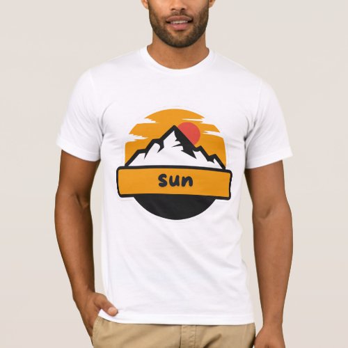 The adventure T_shirt design sun