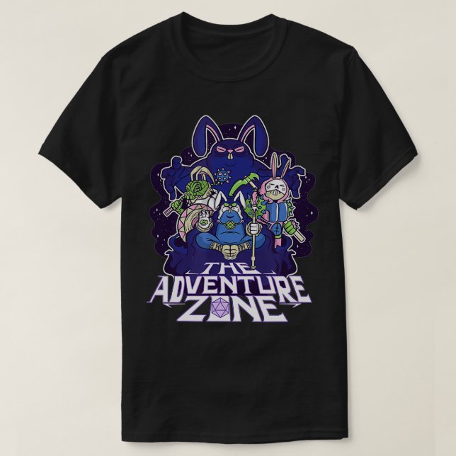 The Adventure Zone Boardgame Fantasy RPG safari  T-Shirt (Design Front)