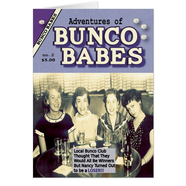 The Adventures of Bunco Babes #2 Purple Edition Cards (Front)