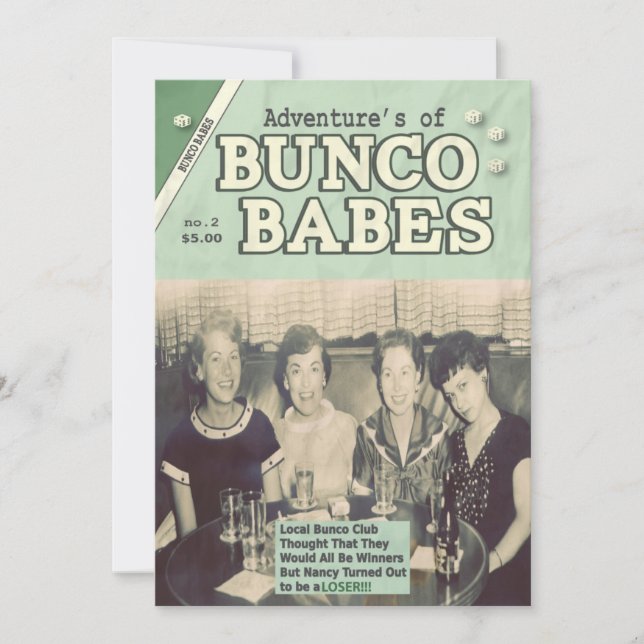 The Adventures of Bunco Babes Edition #2 Invitation (Front)