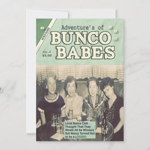 The Adventures of Bunco Babes Edition 2 Invitation