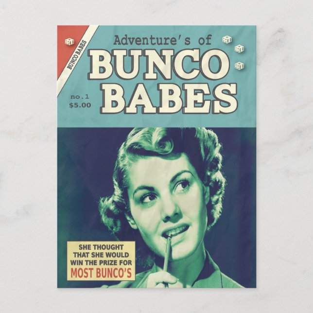 The Adventures of Bunco Babes Postcard (Front)