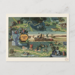 The adventures of Huckleberry Finn Postcard