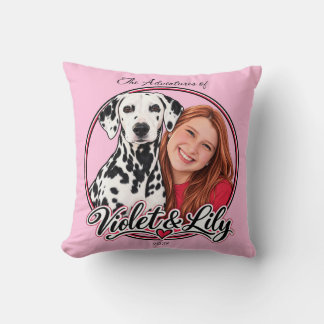 The Adventures of Lily & Violet Throw Pillow