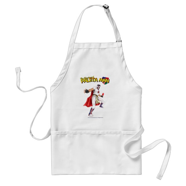 The Adventures of Paleta Man Adult Apron (Front)