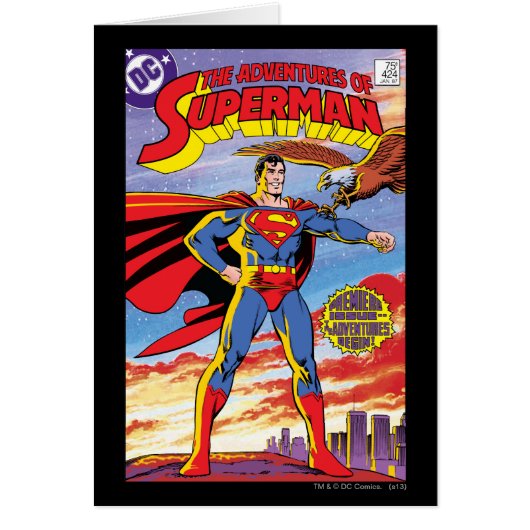 The Adventures of Superman #424 Cards (Front)