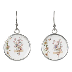 the aesthetic white earrings