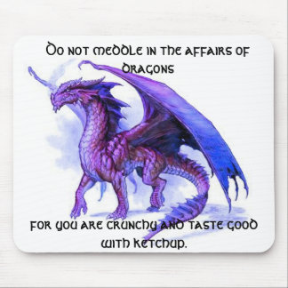 The affairs of dragons mouse pad