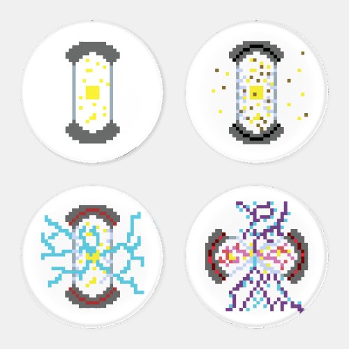 The Affinity Capsules  Pixel art 4_peice Coaster Set