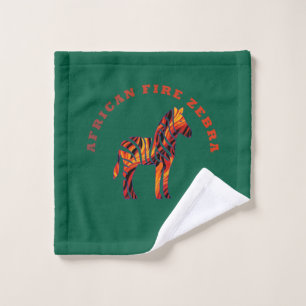 The African Fire Zebra Bath Towel Set