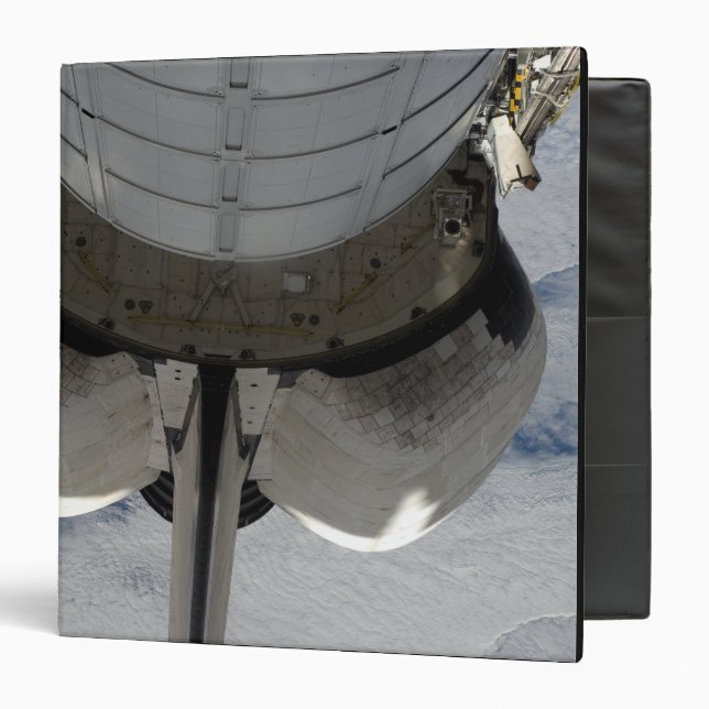 The aft portion of the Space Shuttle Endeavour 2 Binder (Front/Inside)